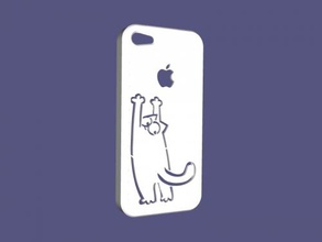 simon gato do iphone 5s caso grátis modelo 3d - download de arquivo stl Gadgets Telefones personagem desenho animado popular ficheiro 3d print model - Mito3D