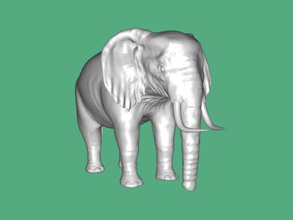 einfache Elefant Kostenlose 3d-Modell - download-stl-Datei Spielzeug Tiere realistische Modell-große Tier stl-Datei 3d print model - Mito3D