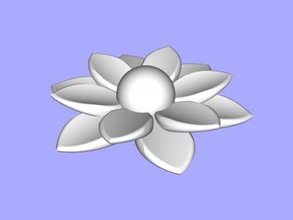 simple flower home accessories 3d print model - Mito3D