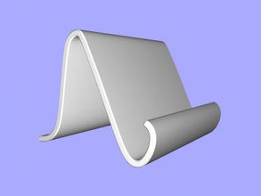 sencillo ipad estante soporte artilugio tabletas 3d print model - Mito3D
