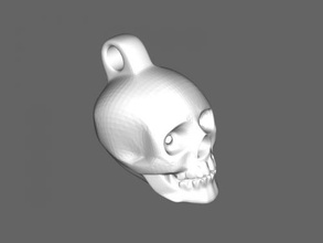 basit kafatası sanat heykel 3d print model - Mito3D