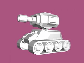 simple tank free 3d model - download obj file Toys Machinery funny toy 3d print model - Mito3D