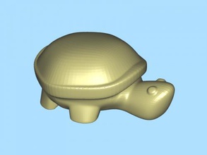 simple turtle free 3d model - download stl file Toys Animals one long-lived animals 3d print model - Mito3D