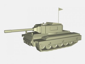 simplified tank free 3d model - download stl file Toys Machinery simple toy 3d print model - Mito3D