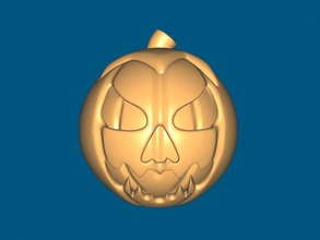sinister pumpkin free 3d model - download obj file Home Accessories scary halloween 3d print model - Mito3D