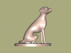 sitting dog free 3d model - download obj file Toys Animals stand 3d print model - Mito3D