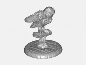 sitting owl toys animals 3d print model - Mito3D