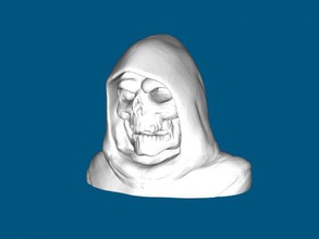 skeleton bust art sculpture 3d print model - Mito3D
