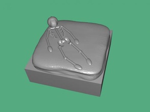 esqueleto de terreno livre um modelo 3d - download arquivo stl A arte Escultura objeto arquitetônico 3d print model - Mito3D