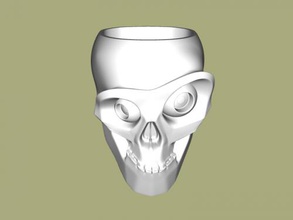 skull bowl home kitchen 3d print model - Mito3D