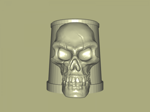 skull cup home kitchen 3D print model - Mito3D