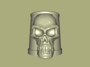 skull cup home kitchen 3d print model - Mito3D