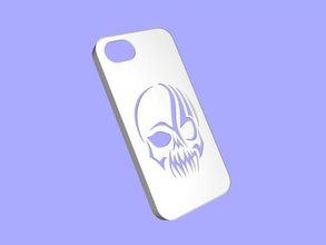 skull iphone 5 case free 3d model - download stl file Gadgets Phones unique your apple smartphone 3d print model - Mito3D