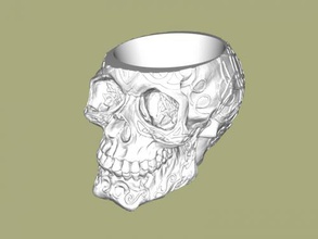 skull pot home interior 3d print model - Mito3D