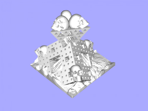 les crânes des fractales gratuit modèle 3d - téléchargement de fichier stl Art La Sculpture le design incroyable 3d print model - Mito3D
