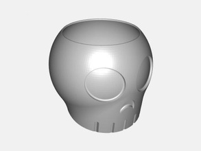 skully bowl home kitchen 3d print model - Mito3D