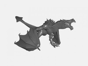 skyrim dragon jouets jeux 3d print model - Mito3D