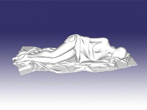 la bella durmiente gratis modelo 3d - descargar archivo stl Los juguetes Personas desnuda chica dormida 3d print model - Mito3D