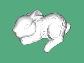 schlafen Kaninchen Kostenlose 3d-Modell - download-stl-Datei Spielzeug Tiere cute little rabbit stl-Datei 3d print model - Mito3D