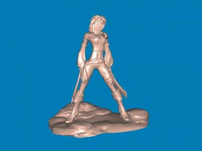 fille pirate jouets 3d print model - Mito3D