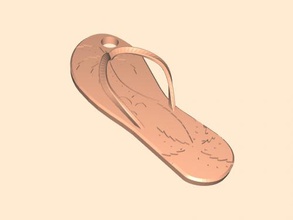 slipper keychain fashion accessories 3d print model - Mito3D