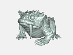 slurk free 3d model - download stl file Toys Cartoons underground toothy toad 3d print model - Mito3D