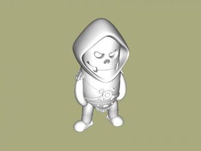 pequeno esqueleto 3d sem modelo - download de arquivo stl Brinquedos Desenhos animados engraçado figura do 3d print model - Mito3D