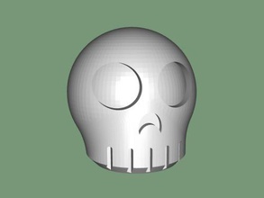 cráneo pequeño libre modelo 3d - descargar archivo stl Art Escultura divertido triste 3d print model - Mito3D