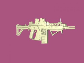 smg gun free 3d model - download stl file Toys Weapon fantastic weapon 3d print model - Mito3D