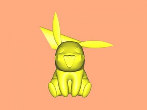 smiling pikachu toys cartoons 3d print model - Mito3D