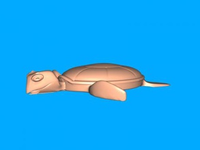 smiling turtle toys animals 3d print model - Mito3D