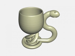 snake cup home kitchen 3d print model - Mito3D