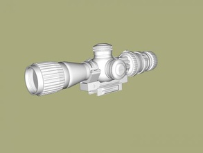 sniper scope free 3d model - download obj file Toys Machinery detailed accessory weapons 3d print model - Mito3D
