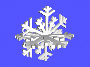 fiocco di neve gratuita modello 3d - scaricare il file stl Casa Accessori decorazioni natale del 3d print model - Mito3D