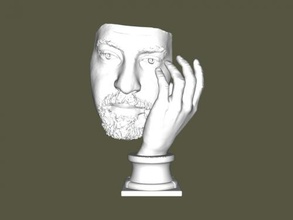 yalnızlık free 3d model download stl dosyası Sanat Heykel maskeyi çıkarmak dosya 3d print model - Mito3D