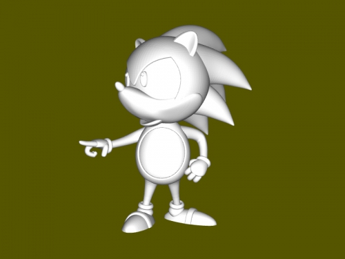 sonic figura juguetes juegos 3D print model - Mito3D