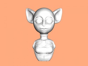 space cadet gratis 3d-Modell - download obj-Datei Kunst Skulptur Büste alien-Kreaturen, die 3d print model - Mito3D