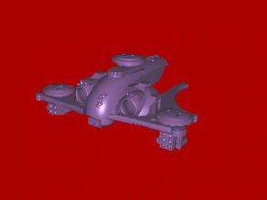 space drone free 3d model - download stl file Toys Machinery scout ship 3d print model - Mito3D