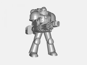 space marine minigun gratuita modello 3d - scaricare il file stl I giocattoli Giochi warhammer 40k 3d print model - Mito3D