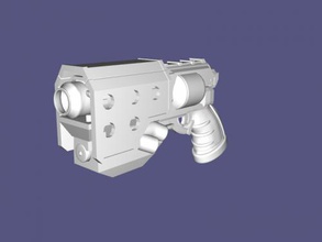 space pistol free 3d model - download stl file Toys Weapon weapon fantastic game 3d print model - Mito3D