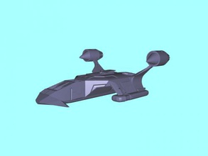 spaceboat gratuit modèle 3d - téléchargement de fichier stl Les jouets De la machinerie petit bateau rapide 3d print model - Mito3D