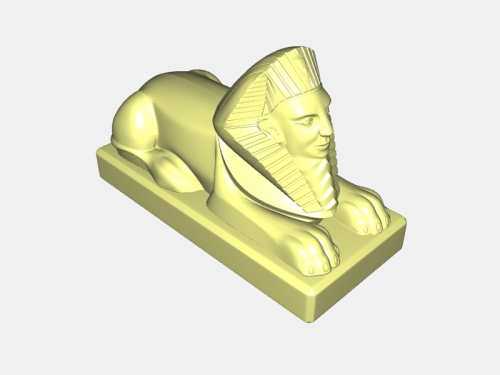 sphinx statue art sculpture 3D print model - Mito3D