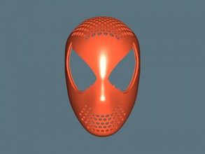 spider-man mask free 3d model - download stl file Fashion Accessories famous superhero 3d print model - Mito3D