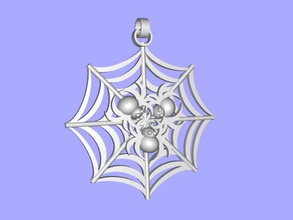spider pendant free 3d model - download stl file Fashion Ornaments 3 web 3d print model - Mito3D