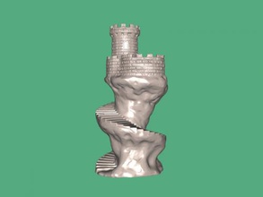spiral tower art sculpture 3d print model - Mito3D