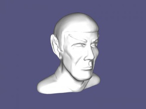 spock buste art sculpture 3d print model - Mito3D