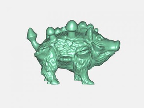 spore domuzu free 3d model download stl dosyası Oyuncaklar Hayvanlar mantar dosya 3d print model - Mito3D