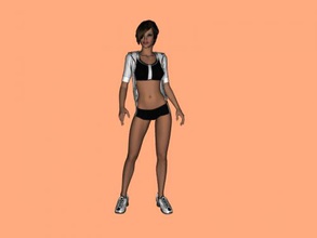 sport beauty free 3d model - download obj file Toys People girl workout clothes textures 3d print model - Mito3D