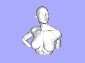deportista busto arte escultura 3d print model - Mito3D