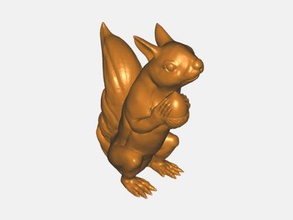 squirrel acorn free 3d model - download stl file Toys Animals cute forest animal 3d print model - Mito3D